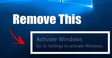 Turn off activate windows watermark